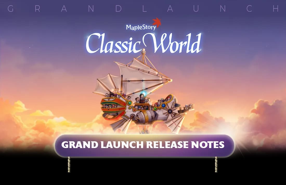 Nexon Global Classic World grand launch announcement artwork