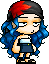 Character wearing the Mark of the Beta hat